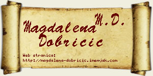 Magdalena Dobričić vizit kartica